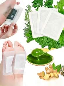 100/50/20/6 pezzi Cerotti detox naturali ai bulbi per i piedi, cerotti per la cura quotidiana che allevia lo stress, aiuta il sonno e i piedi freddi, unguento per i piedi degli adulti con zenzero - Cerotti riscaldanti naturali a base di erbe, con aroma rilassante - Design adesivo flessibile - Traspirante e non irritante, calore temporaneo per stili di vita attivi