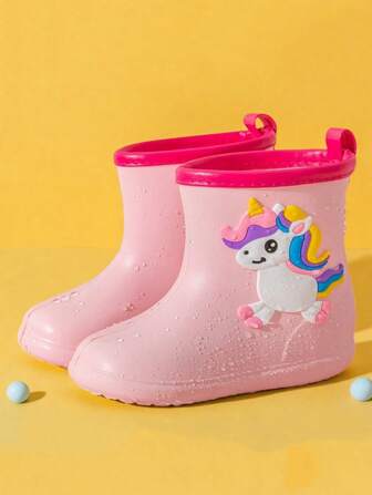 Scarpe morbide da ragazza/bambina, in stile giapponese alla moda, anti-scivolo, impermeabili, leggere, stivali da pioggia, scarpe da pioggia carine per bambini