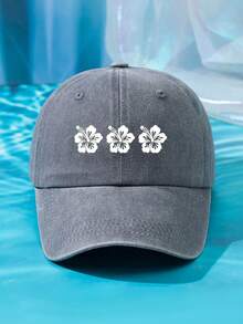 1pc Women's Outdoor Casual Fashionable Floral Print Adjustable Size Soft & Breathable Washable Baseball Cap, Multiple Colors Suitable For Daily Wear - One Size - View 17