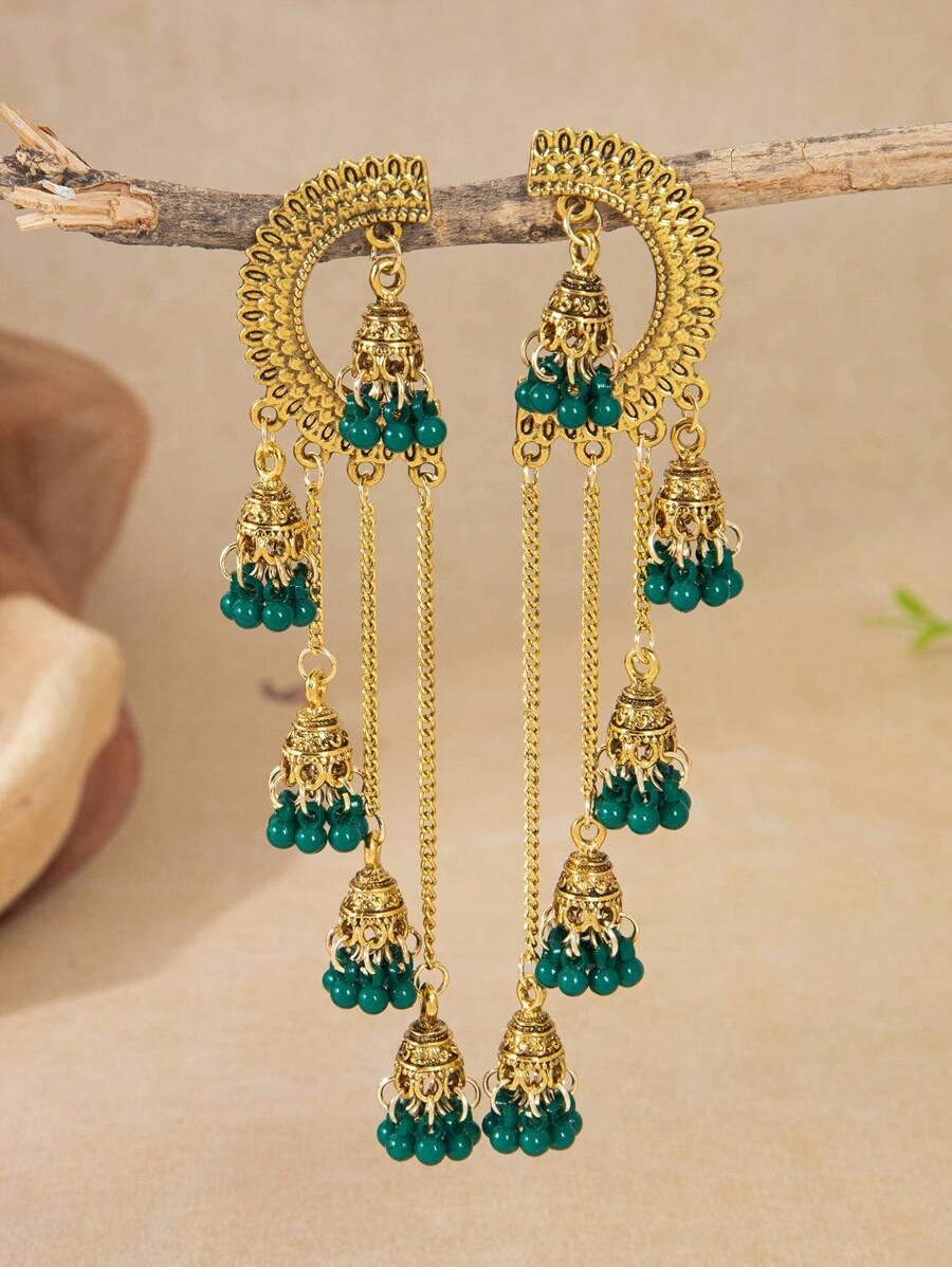 1 Paar Boho-Stil Glöckchen-Ohrringe