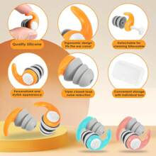 Silicone Noise Reduction Swimming Earplugs, Waterproof And Soundproof Swimming Earplugs, Sleeping Noise Reduction Earplugs