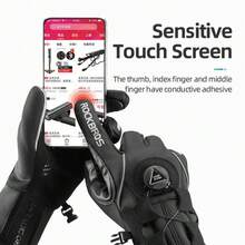Bike Gloves Cycling Full Finger Half Finger Padded Touchscreen Gloves - L - View 4