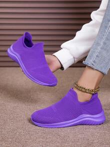 Elastyczne wsuwane trampki dla mężczyzn/kobiet, wygodne codzienne buty sportowe bez sznurówek, lato 2025 nowość