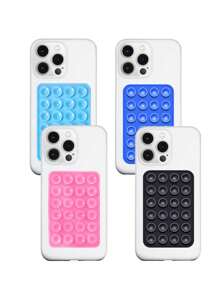 10pcs Double-Sided Silicone Suction Cup Upgrade Suction Cup Card Package Square Single Sided Phone Suction Cup Holder Adhesive Phone Case Holder Silicone Phone Accessories For Women For Men Wallet Mini Wallet Purse Wallet Magsafe Wallet Card Wallet