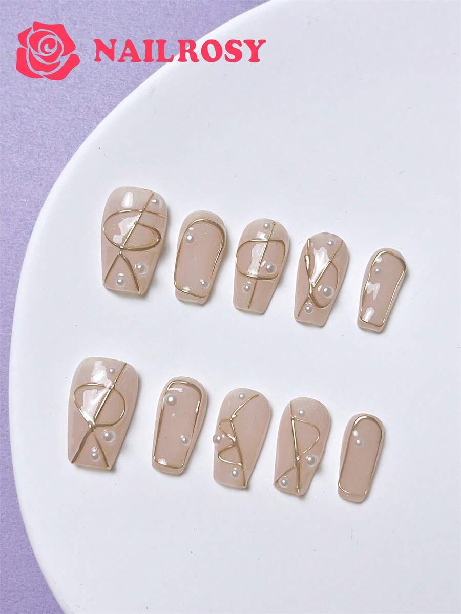 nailrosy 10 件手工按压式假指甲假指甲贴腮红指甲饰短指甲钻趾甲鸭指甲指甲胶长指甲指甲油凝胶指甲聚凝胶水钻装饰法式蝴蝶眼猫 3D 创意趣味漫画花朵可爱现代日本女性和女孩婚礼白色黑色红色皇家哥特式热粉色棕色 Y2K 樱桃草莓指甲闪光中号心形贴纸