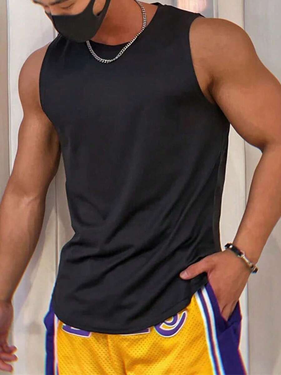 Męski, szybkoschnący, sportowy top w stylu Boyfriend Style na lato, do ćwiczeń na świeżym powietrzu