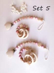 1 Piece Personalized Pacifier Clip Custom Baby Pacifier Clamp DIY Custom Name Mouth Clip Mouth Chain - Friend Gift/Comfort Gift/Holiday Gift/Birthday Gift/New Year Gift, Baby's First Gift,Multi-Functional,Ornamental,Letter,Stylish,Modern,Colorful,Cute,Adorable,Casual,Custom,Personalised,Unique,Customized,Baby Gifts,Ideal Gifts For Him,Ideal Gifts For Her,Son,Daughter Back To School