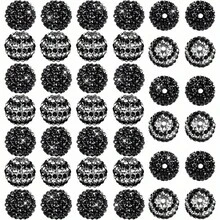 10 件 20 毫米混合泡泡糖珠套装，颜色有红色、白色、深蓝色、黑色、粉色、蓝色和白色，珠子间距较大。粗珠用于 DIY 钥匙扣、钢笔、手链、项链、手工艺品和珠宝制作。婚礼季节、母亲节、送给朋友和母亲的最佳礼物