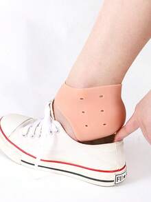 1 Pair Silicone Heel Cracked Skin Protection Pads - Multicolor - View 7