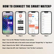 KENPANG 2025 NEW S4 Ultra Outdoor Sports Men's Smart Watch, 1.53inch AMOLED Full Touch Screen ,NFC Control, GPS Trajectory, Compass, Multiple Sports Modes, Heart Rate/Sleep Fitness Tracker, And Water-Proof Bluetooth Call .Smartwatches Compatible With IPhone And Android Phones, The Best Gift For Boyfriends.