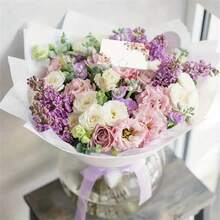 5/20/40 件座位卡空白桌名牌，婚礼用品，宴会婚礼座位卡花卉印花装饰座位卡，派对装饰 - 白色 - 查看 8