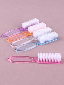 4pcs Nail Art Cleaning Brushes, Long Handle & Multi-Functional Brush - Multicolor - View 1
