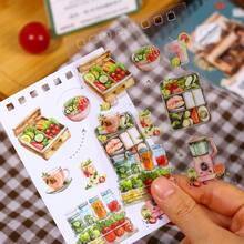 18 coli/Cărți cu stickere, Seria Leisurely Moment, Autocolante cu tematică retro casual pentru copt, Rechizite pentru albume, Caiete decorative, Rame foto, Huse de telefon, Pahare de apă, Reviste de gunoi, Cutii de papetărie, Autocolante personalizate DIY, Rechizite școlare, Înapoi la școală - Multicolor - Vizualizare 6