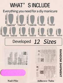 Internet Celebrity Recommendation Cat Eye Press On Nails Medium Almond Acrylic Nails Pink Glossy Fake Nails Nude Full Cover Glue On Nails Cute Nature Shiny Glitter False Nails For Women Manicure 24Pcs Nail Supplies Nails - Pink - View 6