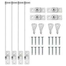 Tapsin 4X Home Windows Door Cable Restrictor Child Baby Safety Security Lock Catch Wire Guard Against Theft Prevent Babies From Falling - Perak - View 7
