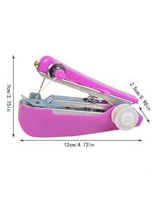 迷你便携式缝纫机，手持式，旅行必备，快速缝纫，方便实用，多功能，家用，口袋大小，应急维修，DIY手工，小巧便携，无线设计，圣诞礼物，家居装饰，实用工具，送给妈妈的礼物，送给朋友的礼物，宿舍生活，办公室休息，优雅设计，快速修补，操作简便，圣诞装饰 - 彩色 - 查看 5