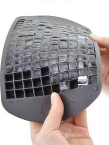 一体式，9.45 英寸黑色 160 格硅胶冰格。单格冷冻，快速制冰。柔软且易于释放，耐高温。非常适合家庭和派对制冰。 - 黑色 - 查看 9