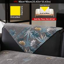 1PC Tropical Print Sofa Cushion Modern High Sense Style Living Room Home Decoration Sofa Cover For Single 2 Persons 3 Persons 4 Persons Sitting Sofa Chenille Fabric Jacquard Knitting Process Pet Anti-Dirty Sofa Cover Cushion