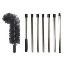 1PC Gutter Cleaning Brush Roofing Tool With 7Pcs Telescopic Extension Pole (280cm), Telescopic Gutter Cleaner, Gutter Cleaning Tool With Brush Heads For Removing Leafy Debris - 280cm - View 6