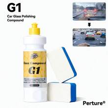 PERTURE G1 Glass Compound For Automotive Glass Polish - Removes Water Spots, Road Oils, Windshield Haze, And More