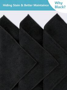 20pcs/Kitchen Towels, Microfiber Black And Light Grey Cleaning Cloth Set, Absorbent, Soft, Stain Removal Cloth For Cleaning Glass, Cooking Table, Pot, Bowl, Faucet, Range Hood, Car Wipe Cleaning Cloth, Kitchen, Bathroom, Home, Household Supplier