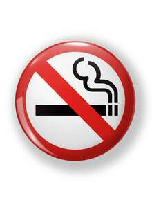 1 件 4.4 厘米/1.73 英寸禁止吸烟标志，我爱音乐，红唇，8 号球，装饰别针胸针徽章，纽扣翻领别针，适合固定在衣服、包包、背包上，送给朋友和家人的有趣礼物 - 彩色 - 查看 2