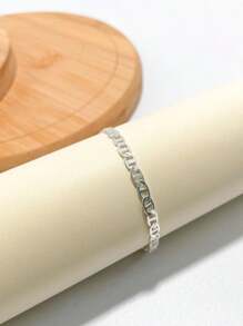 CONJUNTO MASCULINO COLAR 70CM E PULSEIRA 20CM BANHADA A PRATA 925.
