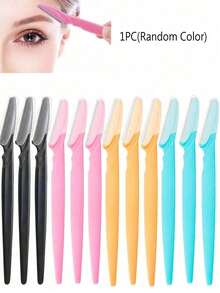 12件套女士眉毛剃刀套装 - 面部毛发修剪器、带保护盖的身体毛发剃刀、化妆工具、去角质剃须刀、无痛面部/身体/眉毛脱毛器、男女通用、返校必备美容套装、圣诞节和万圣节完美之选