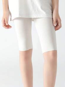 1/3 szt. Dziewczęce, jednokolorowe, swobodne, skrócone legginsy, modne i uniwersalne, miękkie i wygodne, oddychające, odpowiednie do zabawy na świeżym powietrzu wiosną/latem, do noszenia warstwowego i na co dzień - Wielokolorowe - Zobacz 3