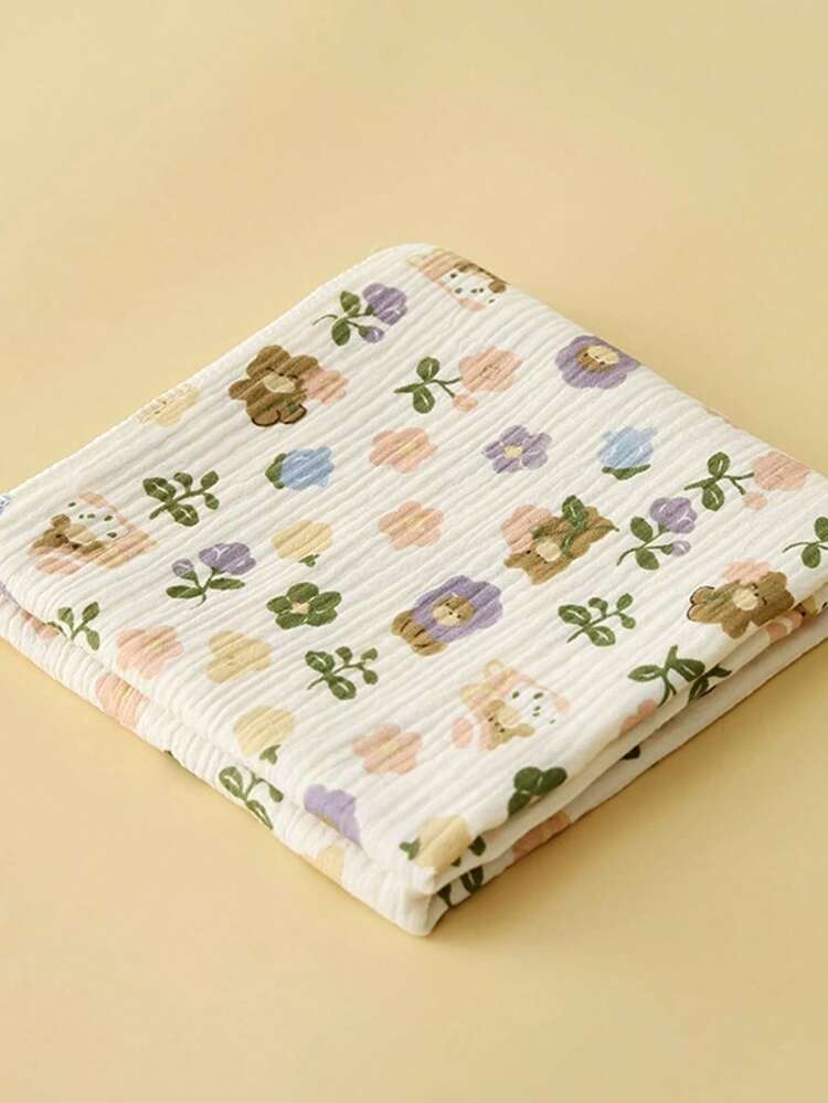 Crinkle Muslin Baby Swaddle Wrap, Double Layer Soft Newborn Hospital Receiving Blanket, Infant Swaddle Blanket & Bath Towel - Multicolor - View 18