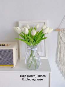 1pc Geometric Glass Vase, Suitable For Hydroponics, Dried Flowers, Home Decor, Flower Arrangement, Gifts, DIY, Birthday, Graduation - Clear - View 15