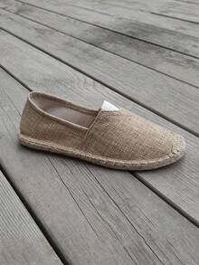 男士乐福鞋 绳底帆布鞋 节日休闲一脚蹬平底布鞋 女士编织透气布鞋 草编防滑渔夫鞋 男女通用绣花底鞋 男女休闲白帆布鞋 黑色一脚蹬 白色平底鞋 军绿色鞋 蓝色一脚蹬（此款复古款鞋头比较窄，脚比较宽的亲建议选大一码，绳底比较硬，手工鞋做工有些粗糙） - 深棕色 - 查看 3