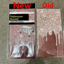 1pc Rose Gold Glittering Party Tablecloth - Suitable For Valentine's Day, Father's Day, Mother's Day, Graduation Ceremonies, Birthday Decorations