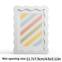 1pc Rainbow Series Colored Cardstock Wave Photo Frame, Decorate Living Room, Can Be Used As A Birthday Gift, Wedding Gift, Rama Table Decor, Housewarming Gift, Dorm Essentials, B&B Decor (No Photo Paper) - Multicolor - View 15