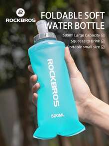 ROCKBROS Bouteille d'eau d'été de qualité supérieure, bouteille d'eau souple pour vélo 500 ml grande capacité, tasse à eau pliable pour équipement de vélo de plein air