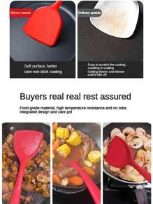 [Offre limitée] Indispensables de cuisine en silicone 1-5 pièces - Set de spatules anti-adhésives résistantes à la chaleur, louches et passoires (Lavable au lave-vaisselle/Cadeau parfait!)'