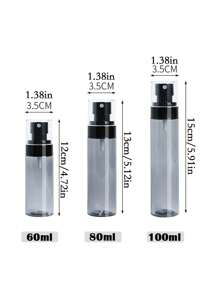 1/2/3/4 Pezzi di Flacone Spray Nano, Spray Idratante, Lozione, Profumo, Bottiglia Spray Sottopacchetto di Alcol, Bottiglie Sottopacchetto Portatili da 60/80/100/120ml, per Imbarco Aereo, Riutilizzo e Convenienza, Viaggio, Ritorno a Scuola, Portatili, Cosmetici, Gestione Idratante Viso