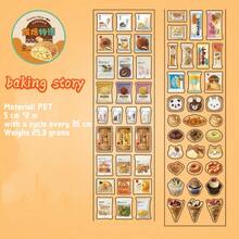 1 Gói Nhãn Dán Chống Thấm Nước Phong Cách Snack Retro, Làm Bằng Chất Liệu PET Dùng Cho Sổ Lưu Niệm, Trang Trí Điện Thoại, Viết Nhật Ký, Đồ Dùng Học Tập, Trở Lại Trường Học - Nhiều màu - Xem 10