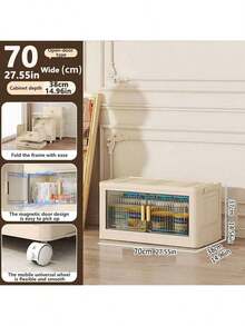 5/4/3/2/1 Layer Foldable Wardrobe, Multi-Layered Storage Cabinet, Multi-Function Storage Box, Transparent Door, Easy Assembly Plastic Storage Shelf