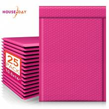 Large Bubble Mailers 10.5x16 Inch 25 Pack Pink Padded Envelopes Usable Size 10.5x15" Self Seal Bubble Envelopes Padded Mailers For Mailing Magazine,Clothes,Small Business #5 - Hot Pink - View 1