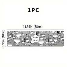 1pc Gray Water Bead Pattern Faucet Mat, Polyester Moisture-Non-Slip Proof Drain Pad For Kitchen & Bathroom Sinks, Faucet Suction Mat, Drying Pad Suitable For Bathroom Countertops, Kitchen And Bathroom Counter Accessories - Multicolor - View 12