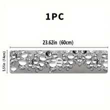 1pc Gray Water Bead Pattern Faucet Mat, Polyester Moisture-Non-Slip Proof Drain Pad For Kitchen & Bathroom Sinks, Faucet Suction Mat, Drying Pad Suitable For Bathroom Countertops, Kitchen And Bathroom Counter Accessories - Multicolor - View 11