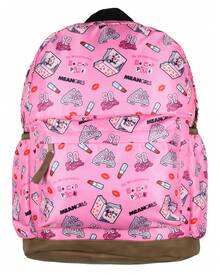 Backpack Burn Book We Wear Pink Laptop Travel Bag - Pink - View 2