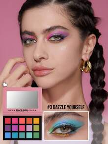 MISSLYN - 15-Color Pearlescent & Matte Eyeshadow Palette, Warm Brown Smokey Eye Makeup, Highly Pigmented, Blendable, Suitable For Y2K, Party, Beach, Travel, Holiday, Gift, Fashionable