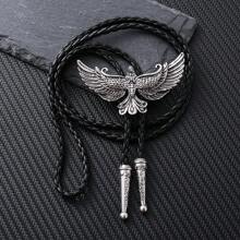 1 pieza Corbata de bolo con cabeza de buey estilo occidental hecha a mano, collar ajustable deslizante, accesorio rústico de país para fiesta, uso casual unisex para boda, fiesta, padrinos de boda, mejor opción como regalo