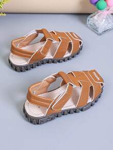 1 Pair Summer New Soft Bottom Non-Slip Fashion Baby Sandals For Toddler Boys & Girls