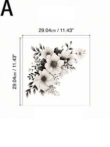 2 piezas Pegatinas de pared florales románticas gris y blanco, adhesivas, dibujos lindos, decoración para dormitorio, entrada, sala de estar, cocina, baño, decoración del hogar, artículos de decoración de primavera para refrescar tu hogar, pegatinas de decoración de ramas para pared, papel tapiz, decoración del hogar