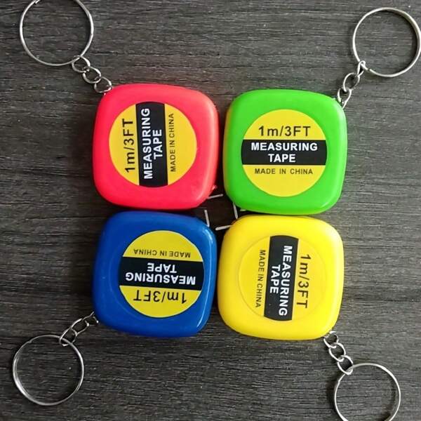 6PCS Mini Pequena Fita Métrica, Automática Retrátil, Fita Métrica de 39,37 Polegadas, Régua de Presente, Portátil, Régua de Medição de Roupas, Pequena Fita Métrica de Aço