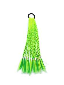 Colorful Braid Synthetic Hair Ponytail Rope Tie Girls Princess Color Tail Wig Children's Styling Accessories - Multicolor - View 16