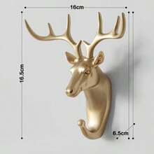 6 Style Wallpaper Hooks Vintage Deer Head Animal For Hanging Clothes Hat Scarf Keys Antlers Coat Hangers Rack Wall Decoration